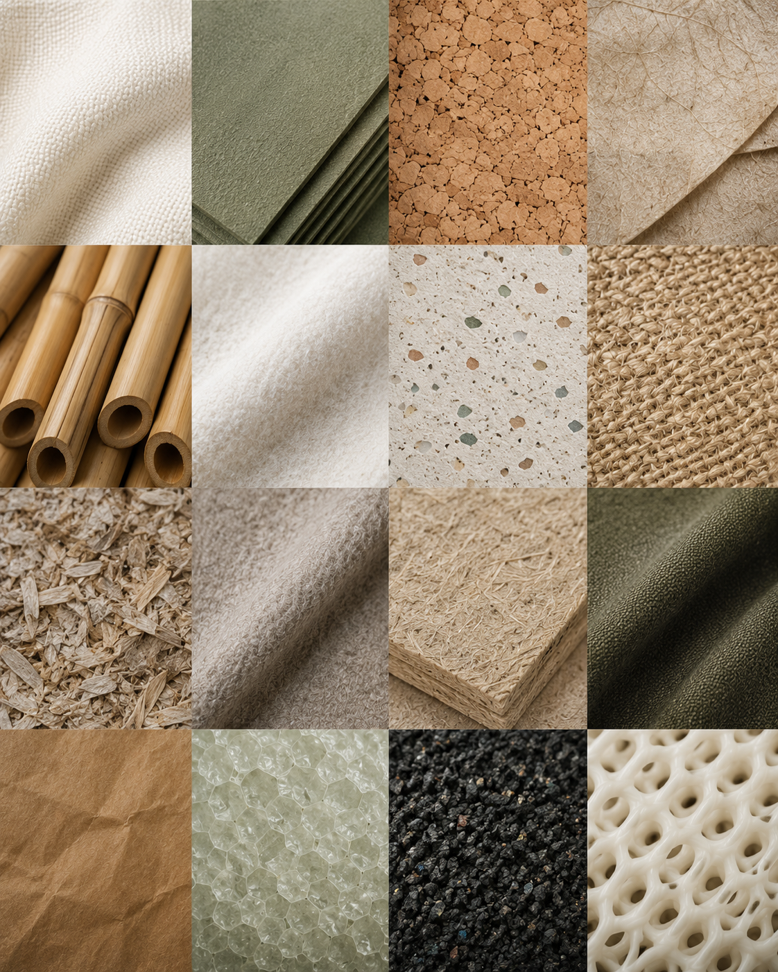 Sustainable material textures